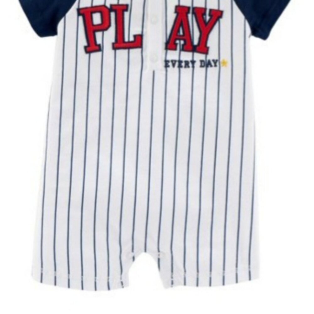 CHILD OF MINE Baby Boy One Piece Stripes Romper - play everyday (12M) - Picture 4 of 9